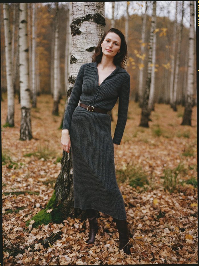 Ribbed knit dress