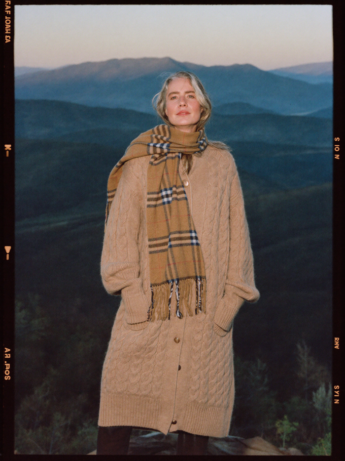 Cable cardigan